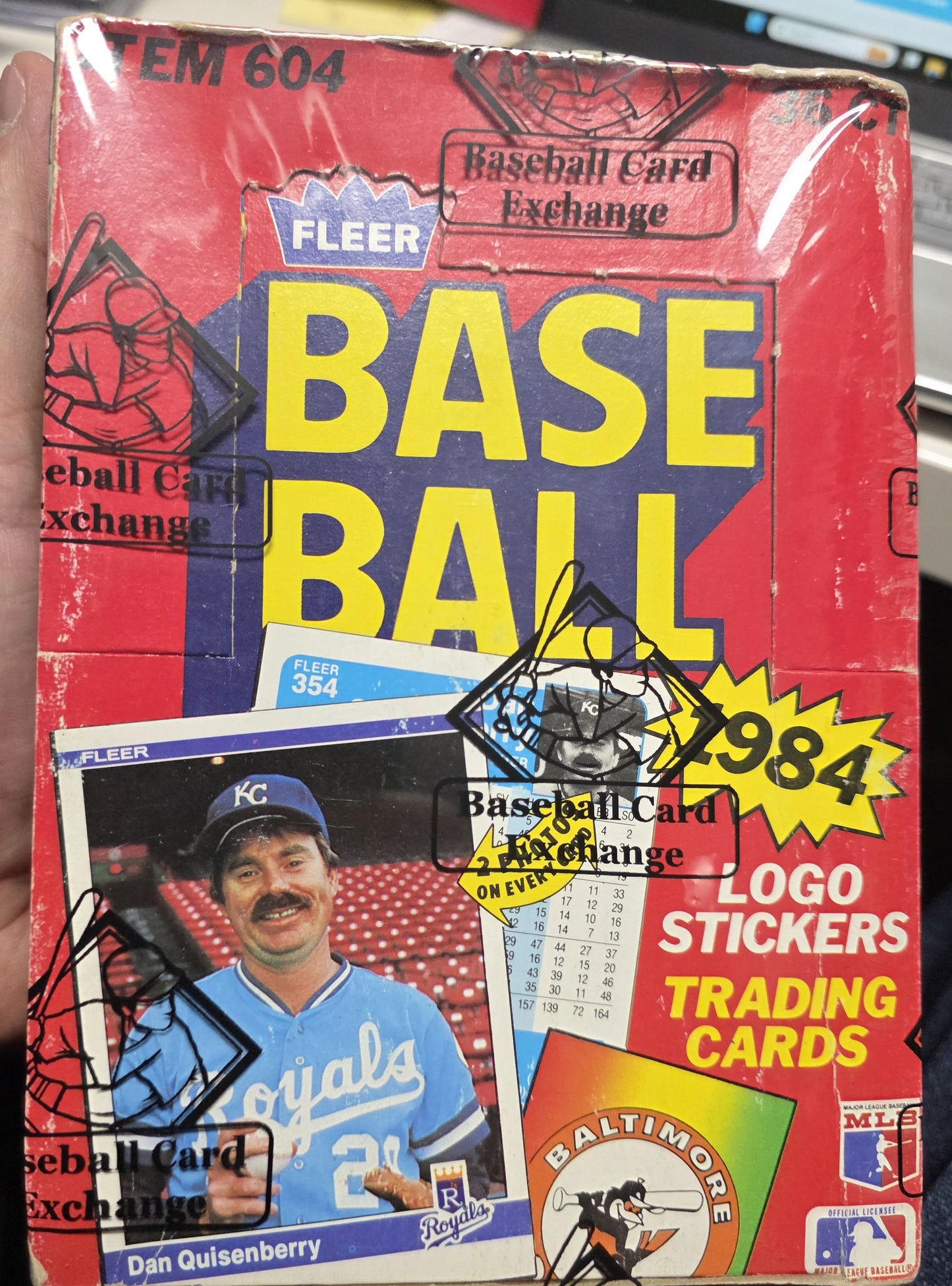 1984 Fleer Baseball BBCE Wrapped Wax Box