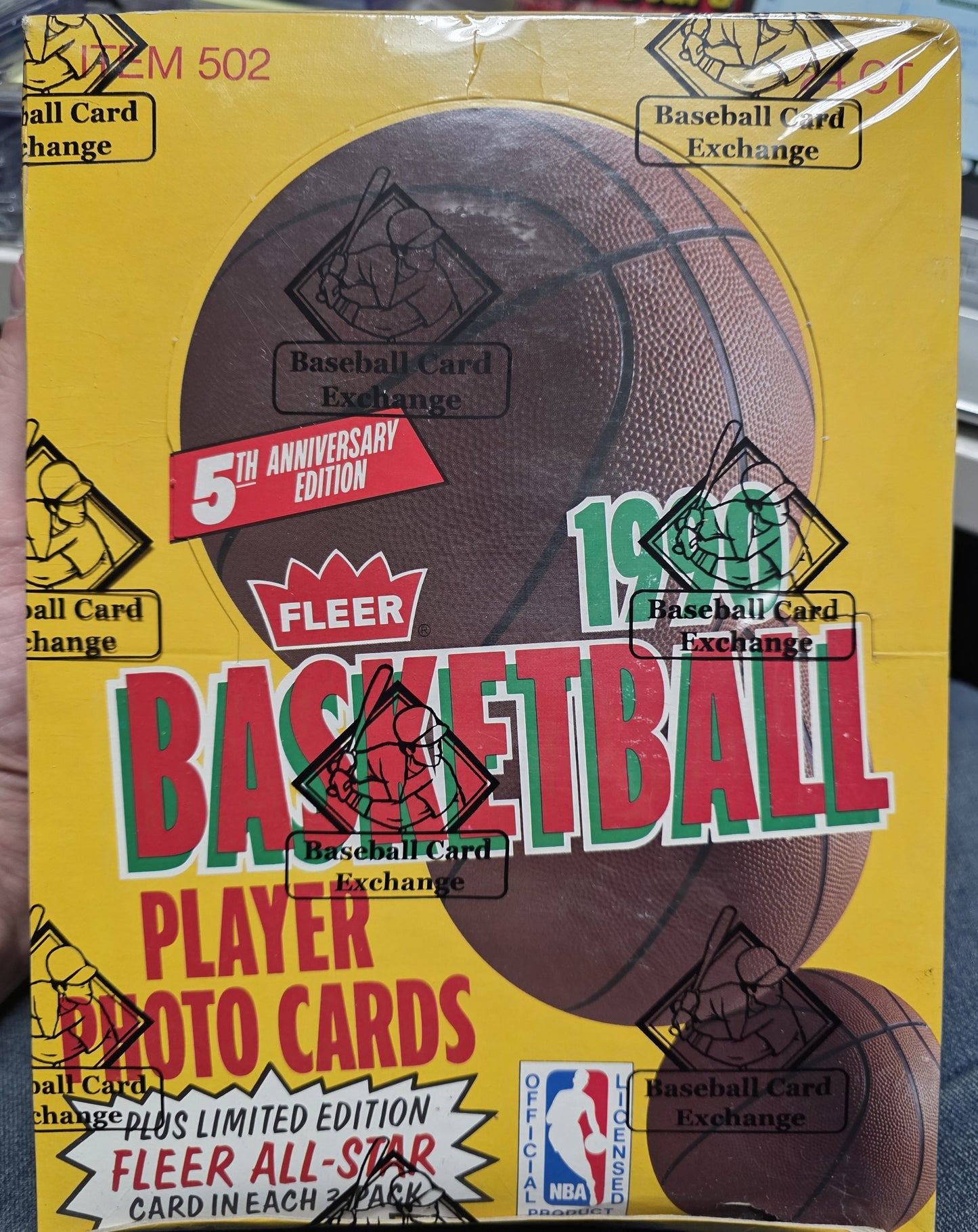1990-91 Fleer Rack Pack Basketball Box (BBCE Wrapped)