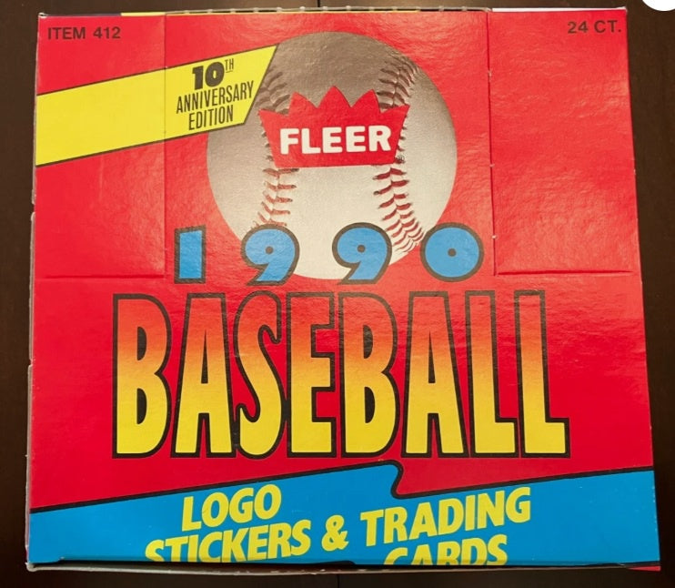 1990 Fleer Baseball Cello Box