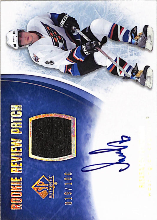 Alex Ovechkin 2007 Upper Deck SP Authentic Rookie Review Patch Auto #19/100