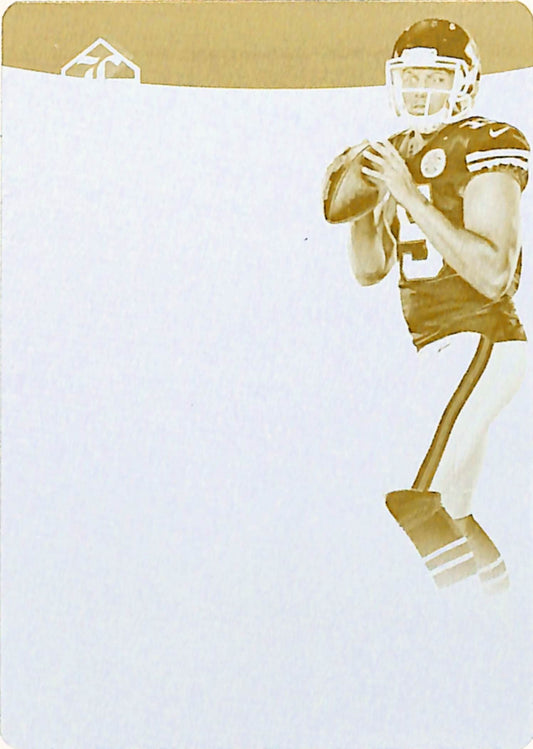 Patrick Mahomes 2017 Panini Limited Yellow Printing Plate #1/1