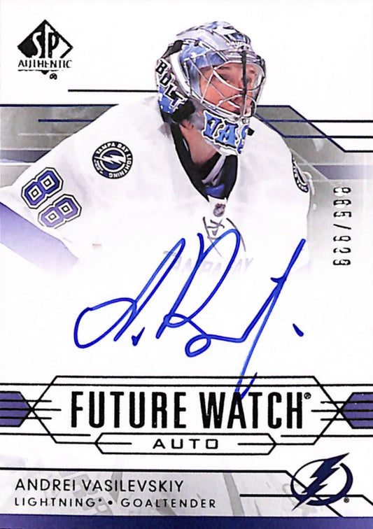 Andrei Vasilevskiy 2014 SP Authentic Rookie Auto #865/999
