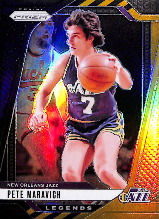 Pete Maravich 2024 Panini Prizm Black Gold Prizm #1/5