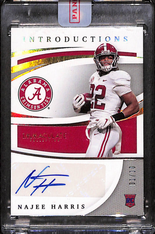Najee Harris 2021 Panini Immaculate Introductions Rookie Gold Auto #1/10