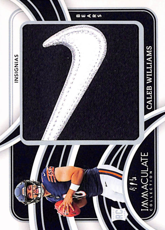 Caleb Williams 2024 Immaculate Football Nike Swoosh Rookie Patch #4/5