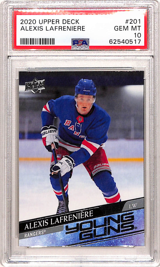 Alexis Lafreniere 2020 Upper Deck Rookie #201 PSA 10 Gem Mint 0517