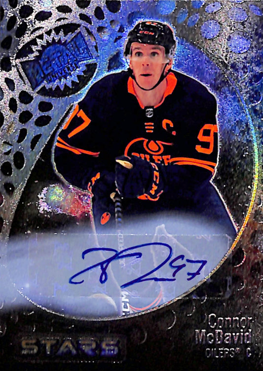 Connor McDavid 2022 Upper Deck Metal Universe Stars Autograph