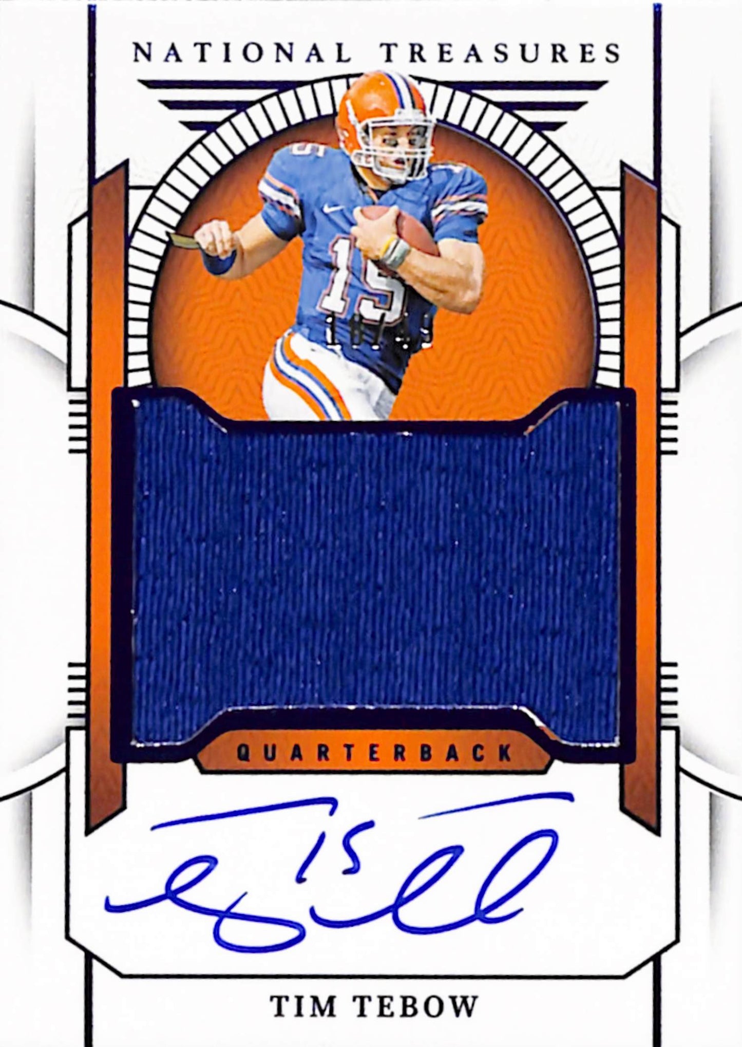 Tim Tebow 2024 Panini National Treasures Collegiate Jersey Auto #18/49