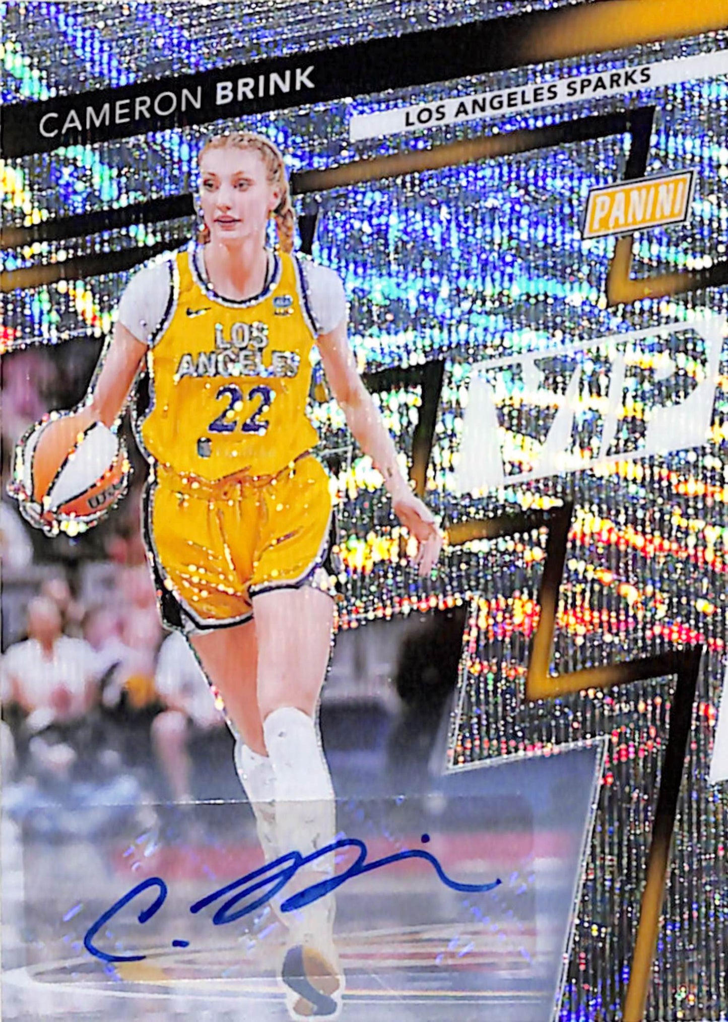 Cameron Brink 2025 Panini National VIP Wave Auto #27/50