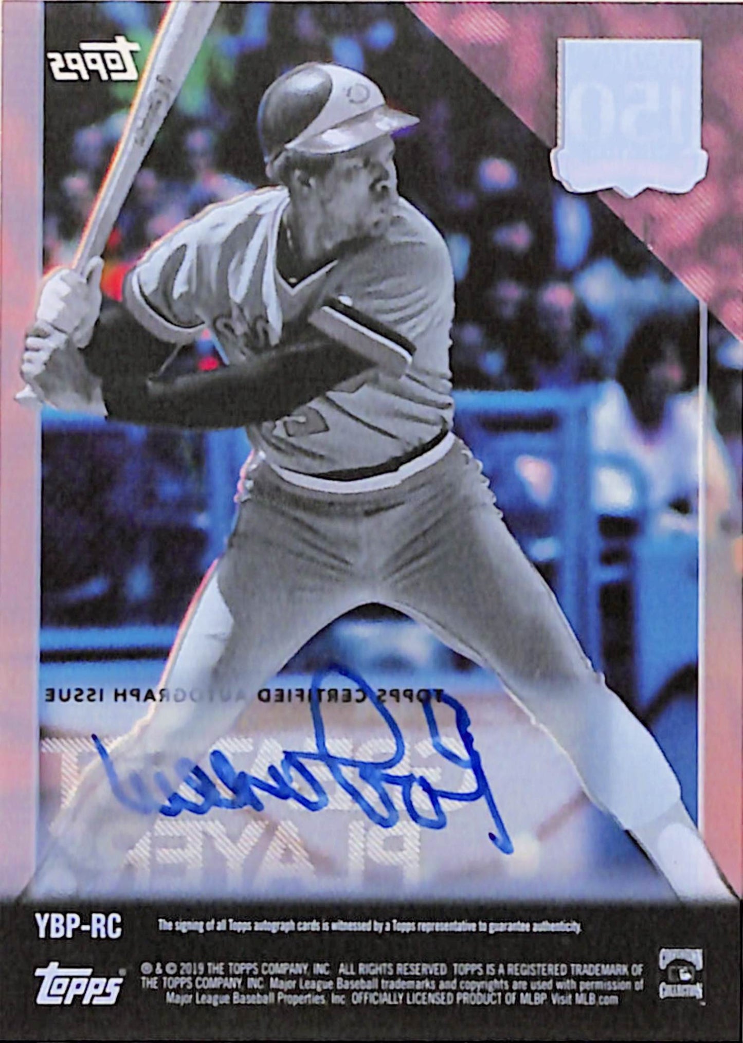 Rod Carew 2019 Topps 150th Anniversary Red Acetate Auto #3/5