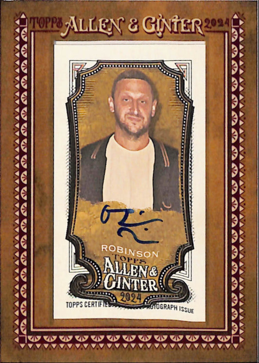 Tim Robinson 2024 Topps Allen and Ginter Mini Framed Autograph