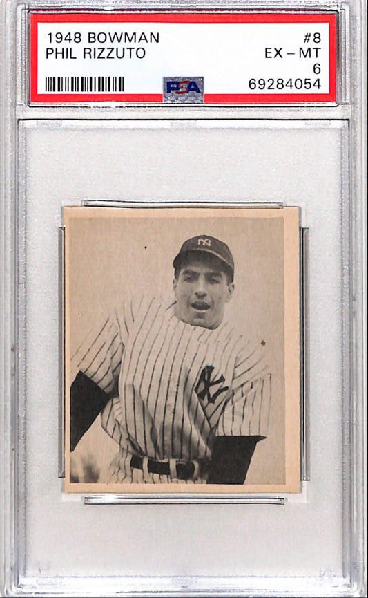 Phil Rizzuto 1948 Bowman #8 PSA 6 Ex-Mint