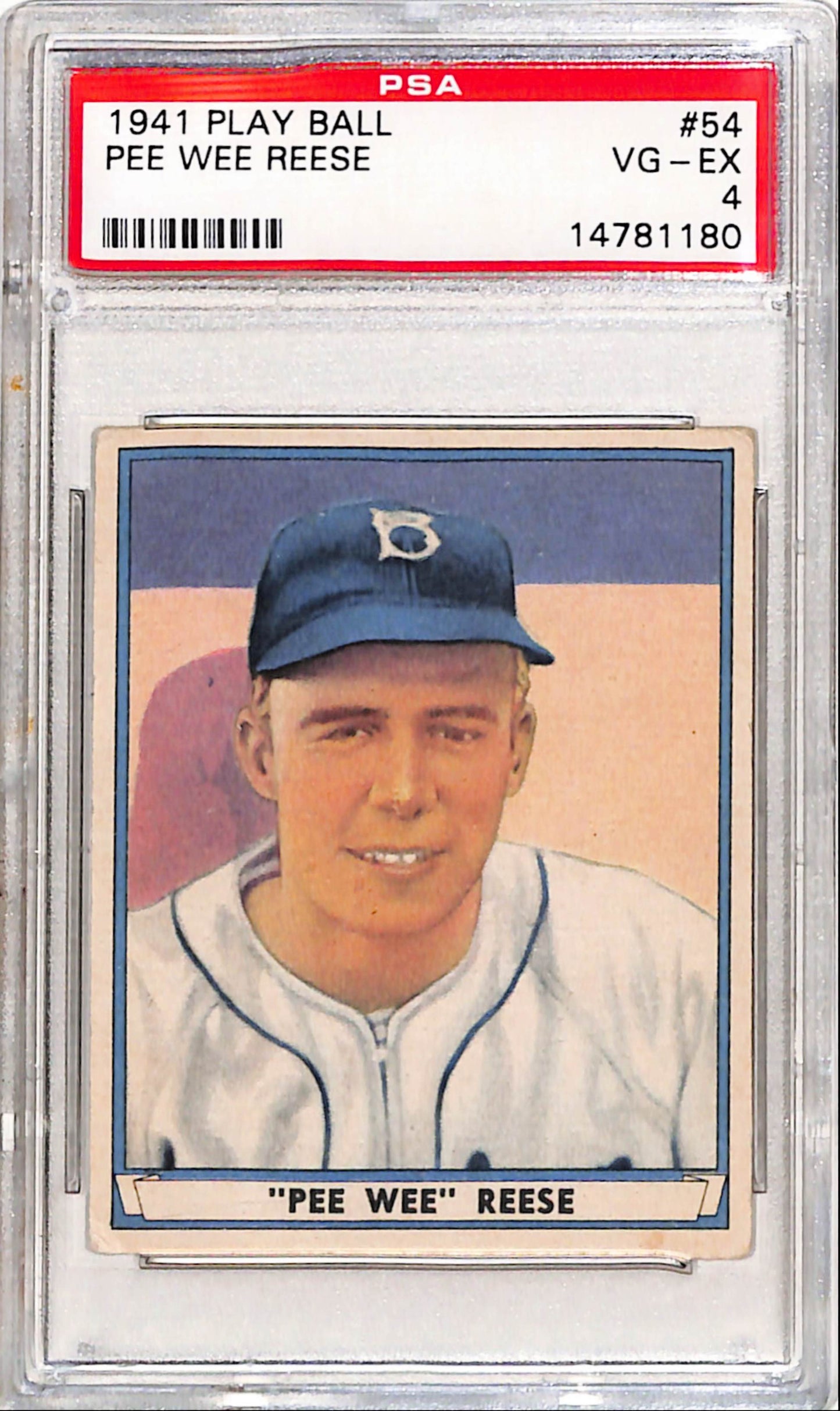 Pee Wee Reese 1941 Play Ball #54 PSA 4 VG-EX
