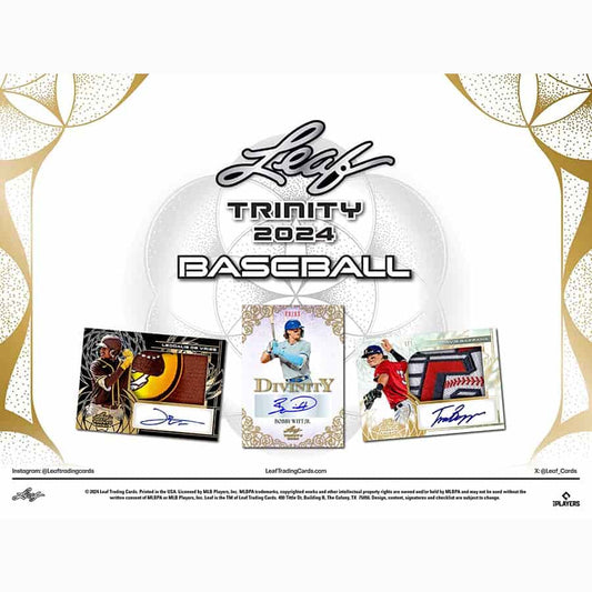 2024 Leaf Trinity Baseball Hobby Box
