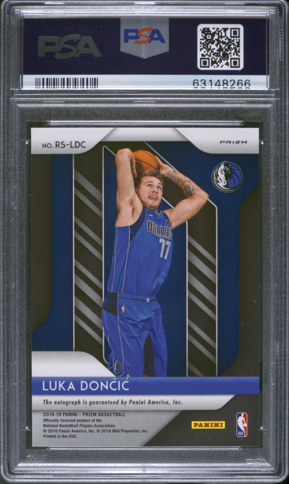 Luka Doncic 2018 Panini Prizm Rookie Auto Silver Prizm PSA 10 Gem Mint