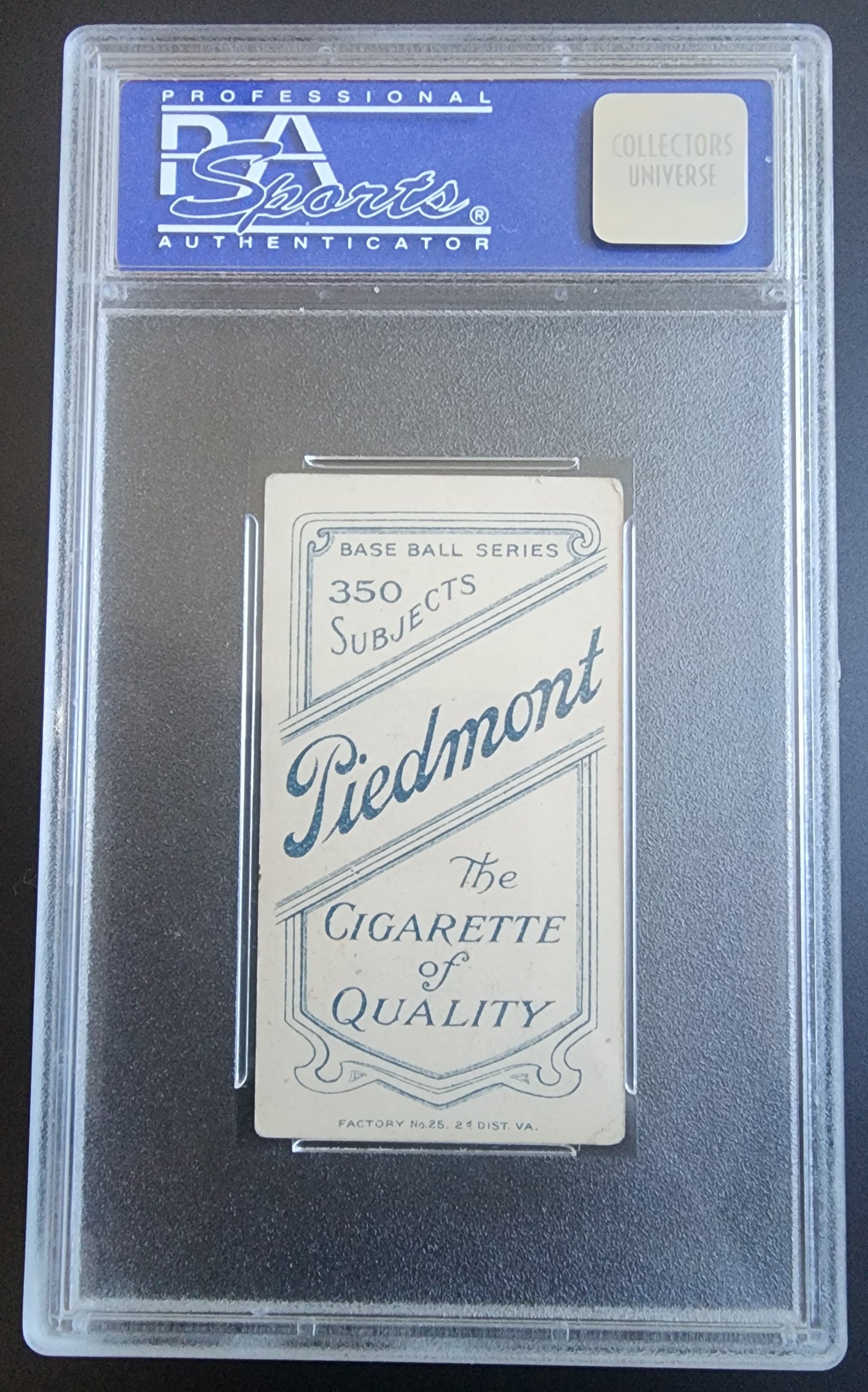 Bill Graham 1909-11 T206 Piedmont 350/25 Throwing St. Louis PSA 1 Poor