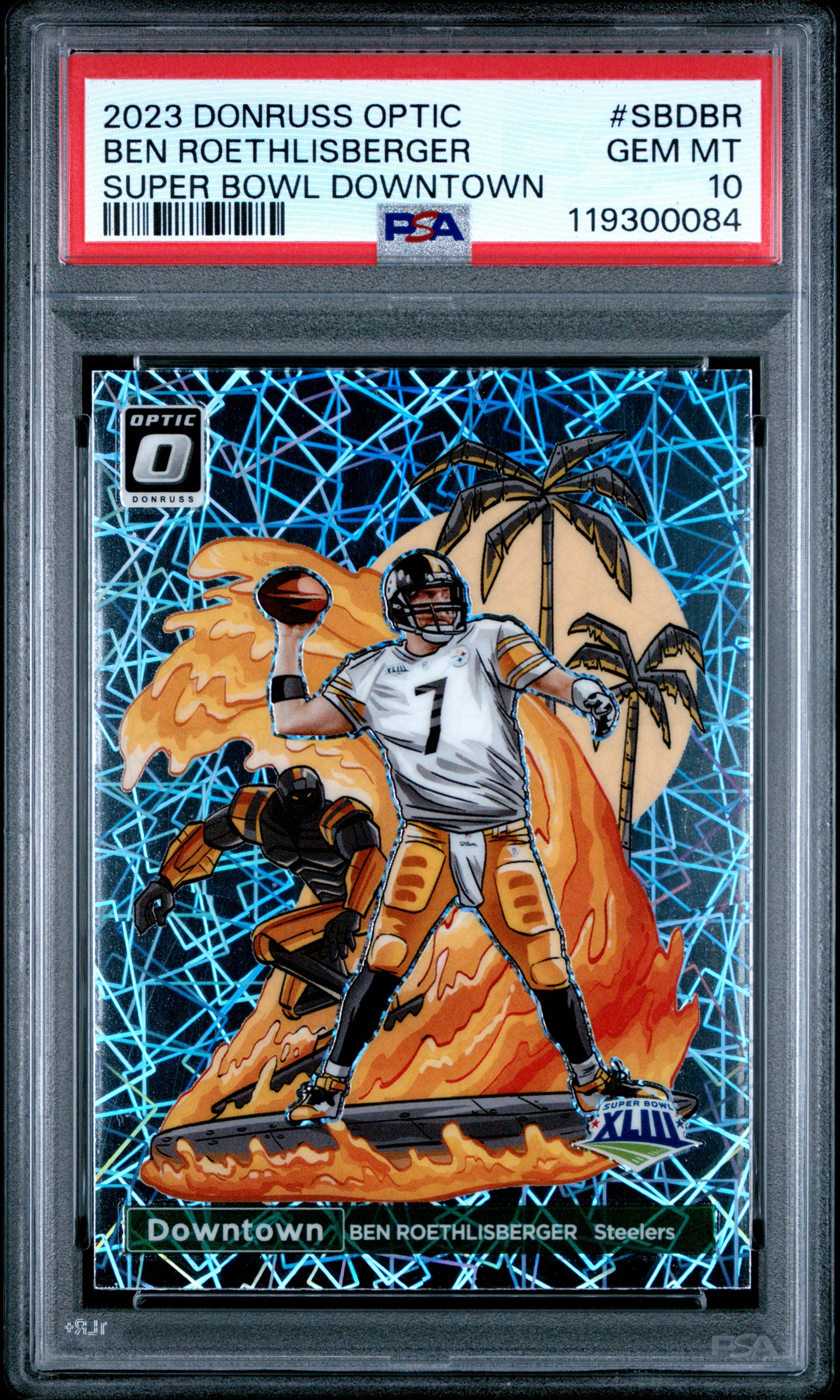 Ben Roethlisberger 2023 Donruss Optic Super Bowl Downtown PSA 10 Gem Mint