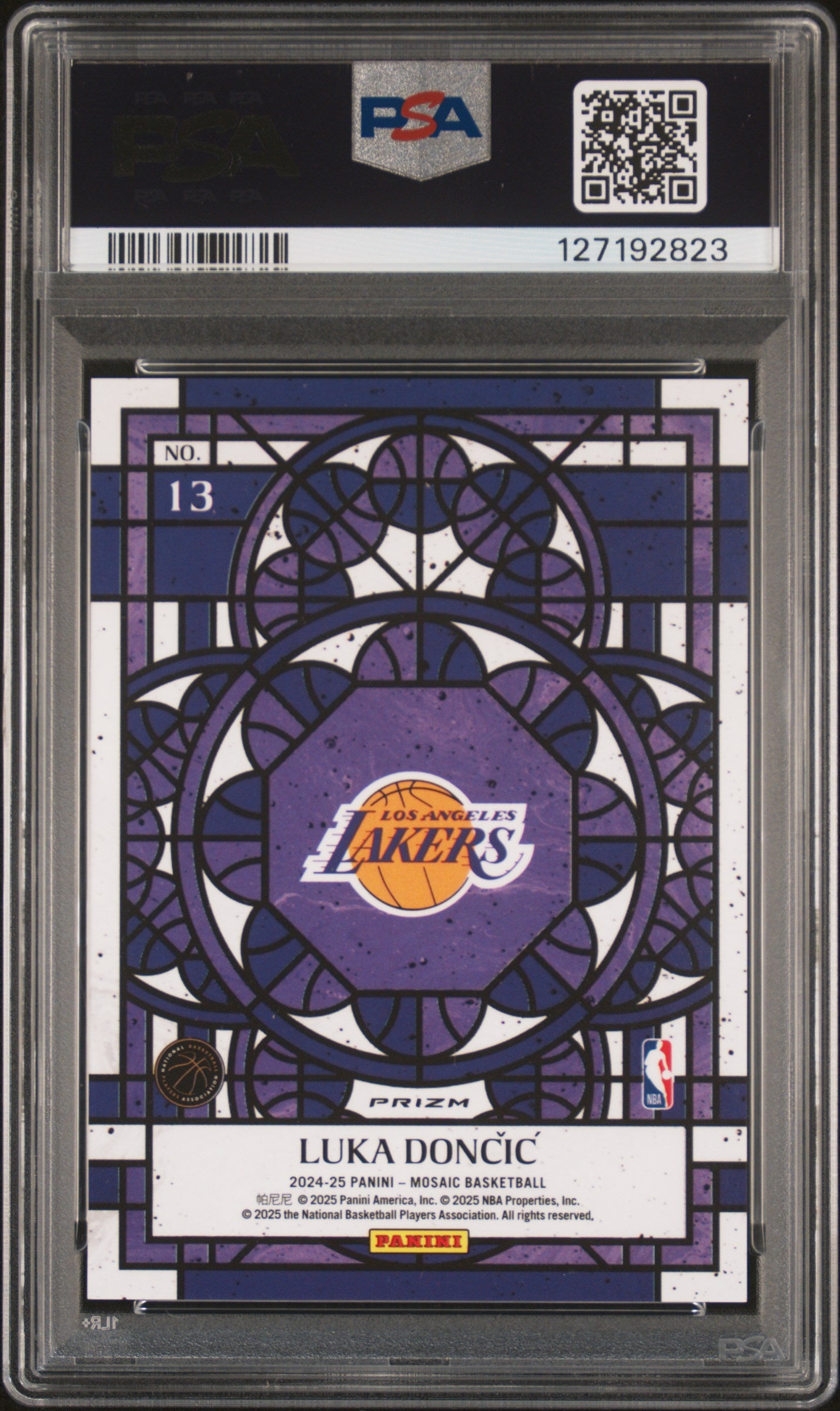 Luka Doncic 2024 Panini Mosaic Stained Glass PSA 9 Mint