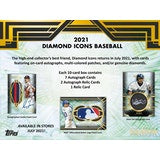 2021 Topps Diamond Icons Baseball Hobby - 4 Box Case