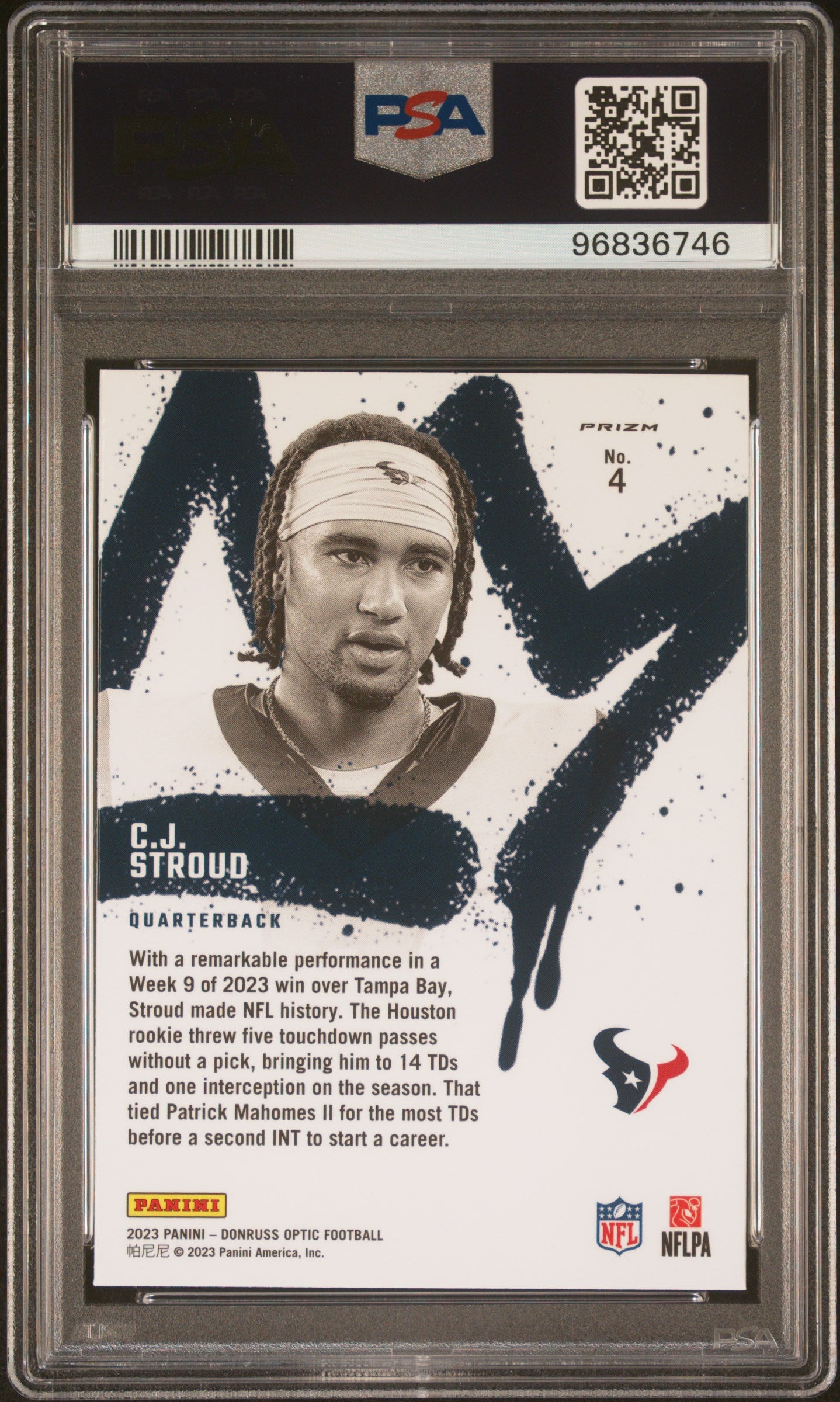 CJ Stroud 2023 Donruss Optic Rookie Kings PSA 10 Gem Mint 6746