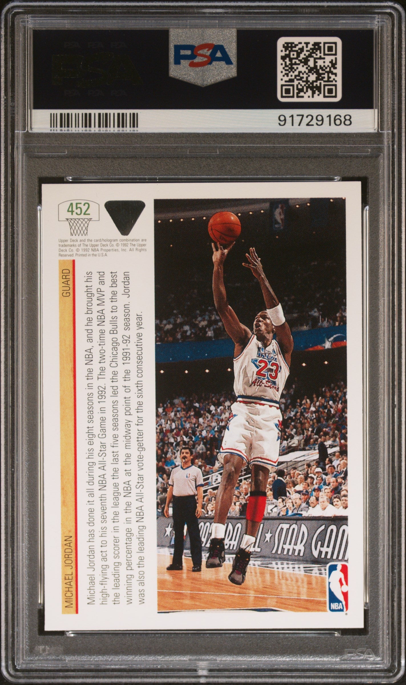 Michael Jordan 1991 Upper Deck #452 PSA 10 Gem Mint