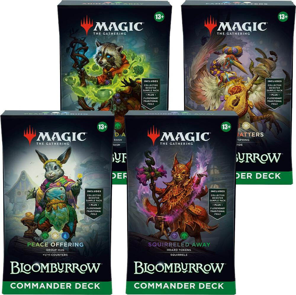 Magic The Gathering Bloomburrow Commander Decks - 4 Deck Set