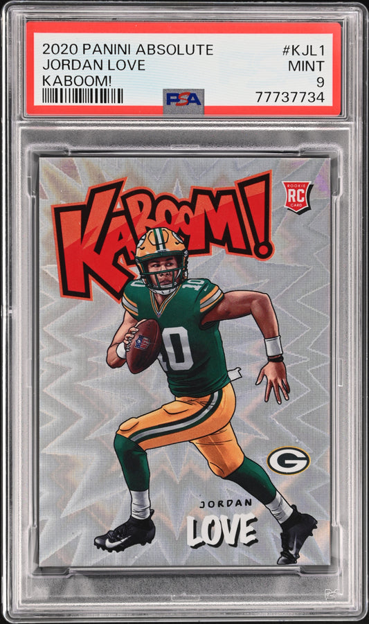 Jordan Love 2020 Panini Absolute Kaboom PSA 9 Mint 7734
