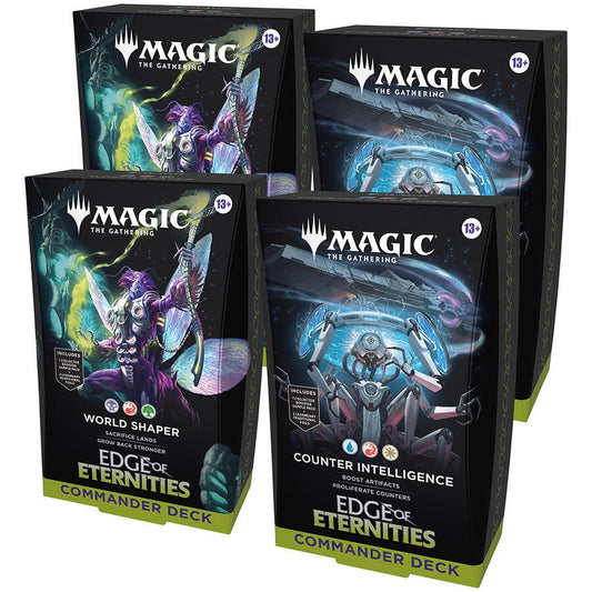 Magic The Gathering Edge of Eternities Commander Deck Case - Two 2-Deck Sets