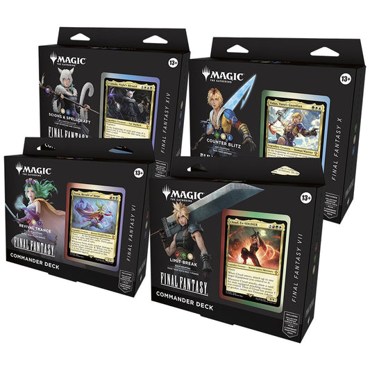 Magic The Gathering Final Fantasy Commander Decks - 4 Deck Set