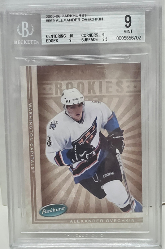 Alex Ovechkin 2005 Upper Deck Parkhurst #669 BGS 9 Mint