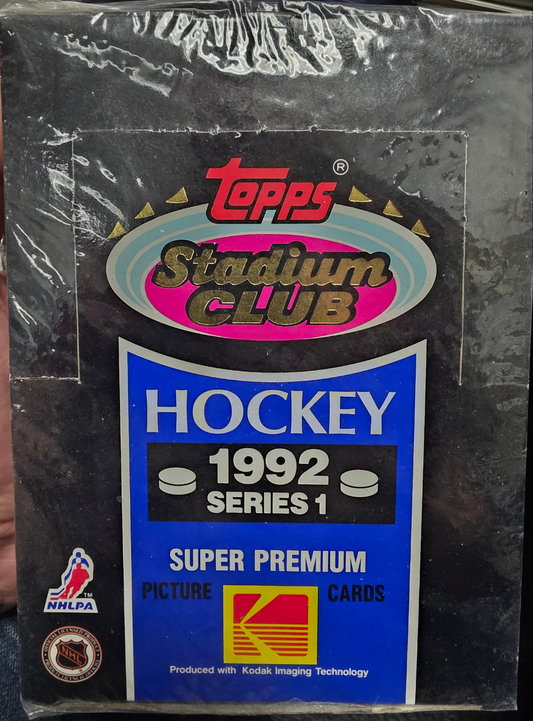 1992-93 Topps Stadium Club Series 1 Hockey Box