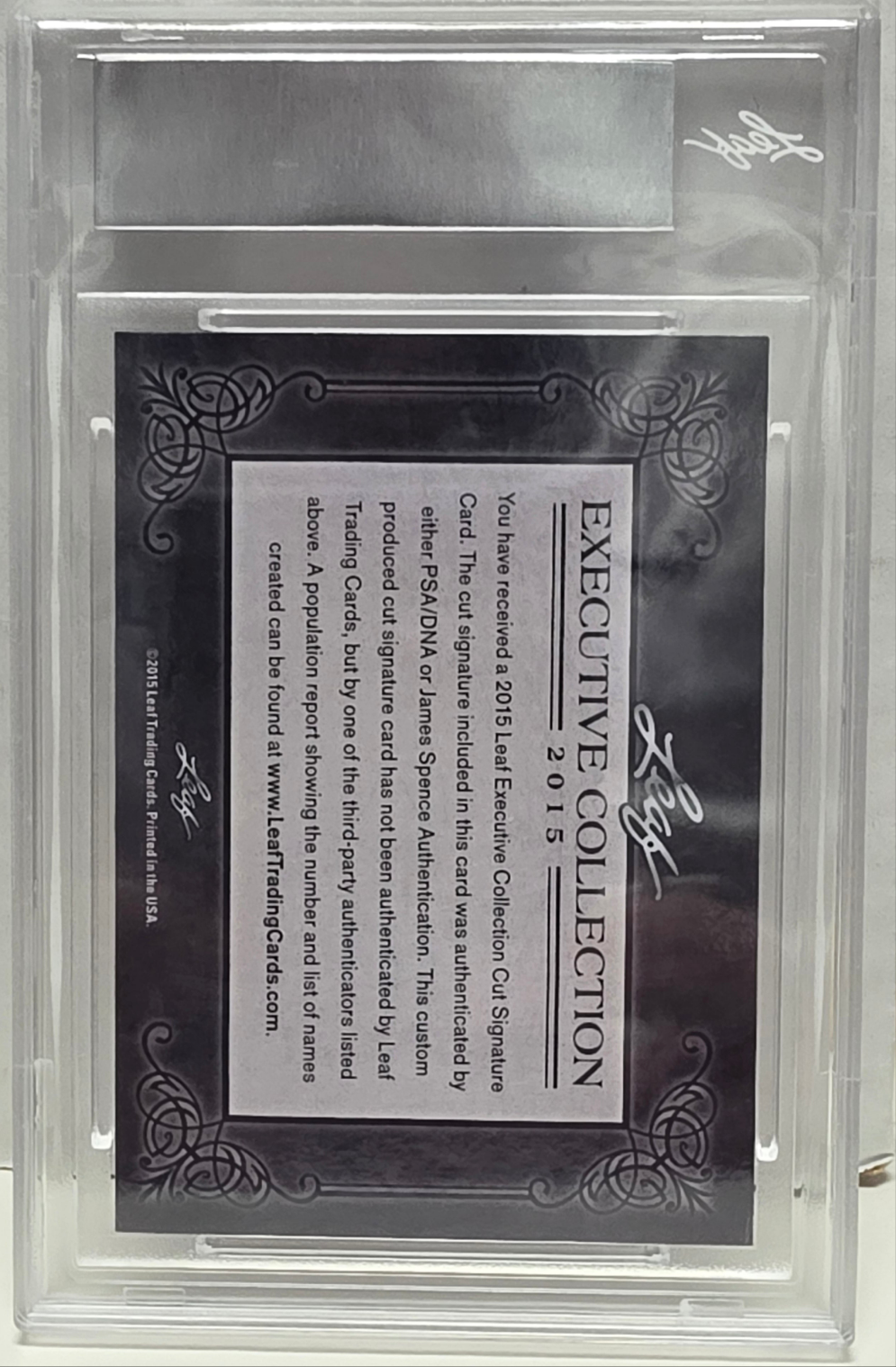 Connor McDavid 2015 Leaf Collection Rookie Autograph