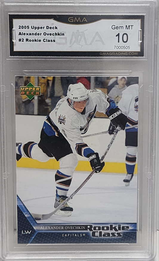 Alexander Ovechkin 2005 Upper Deck Rookie Class GMA 10 Gem Mint