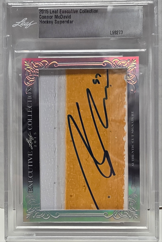 Connor McDavid 2015 Leaf Collection Rookie Autograph