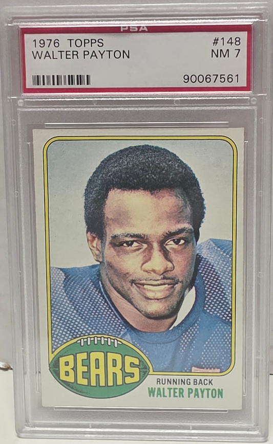 Walter Payton 1976 Topps Rookie #148 PSA 7 Near Mint 7561