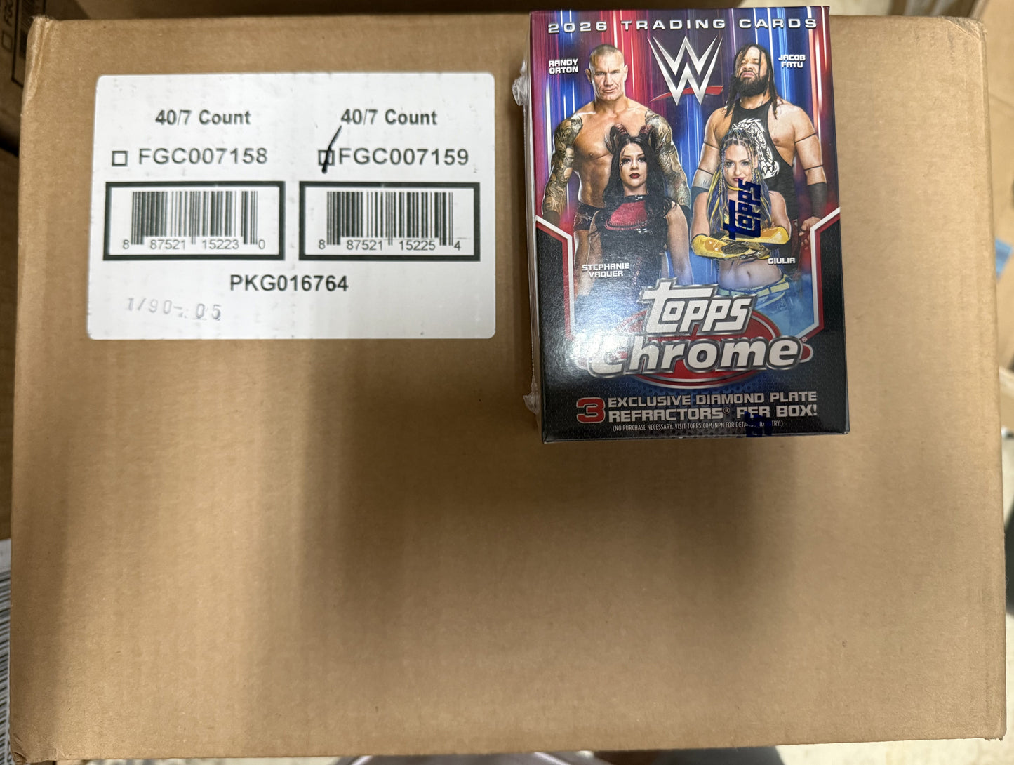 2026 Topps Chrome WWE Wrestling Value - 40 Box Case