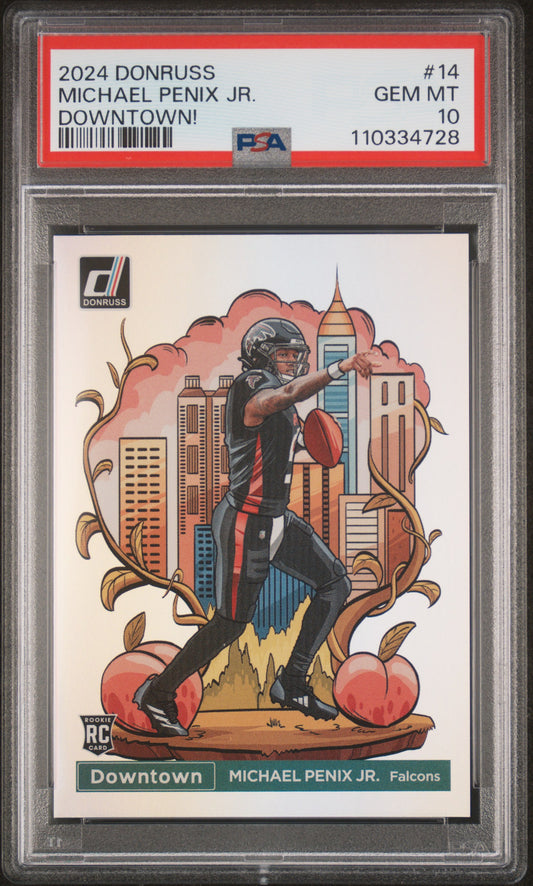 Michael Penix Jr. 2024 Donruss Downtown PSA 10 Gem Mint