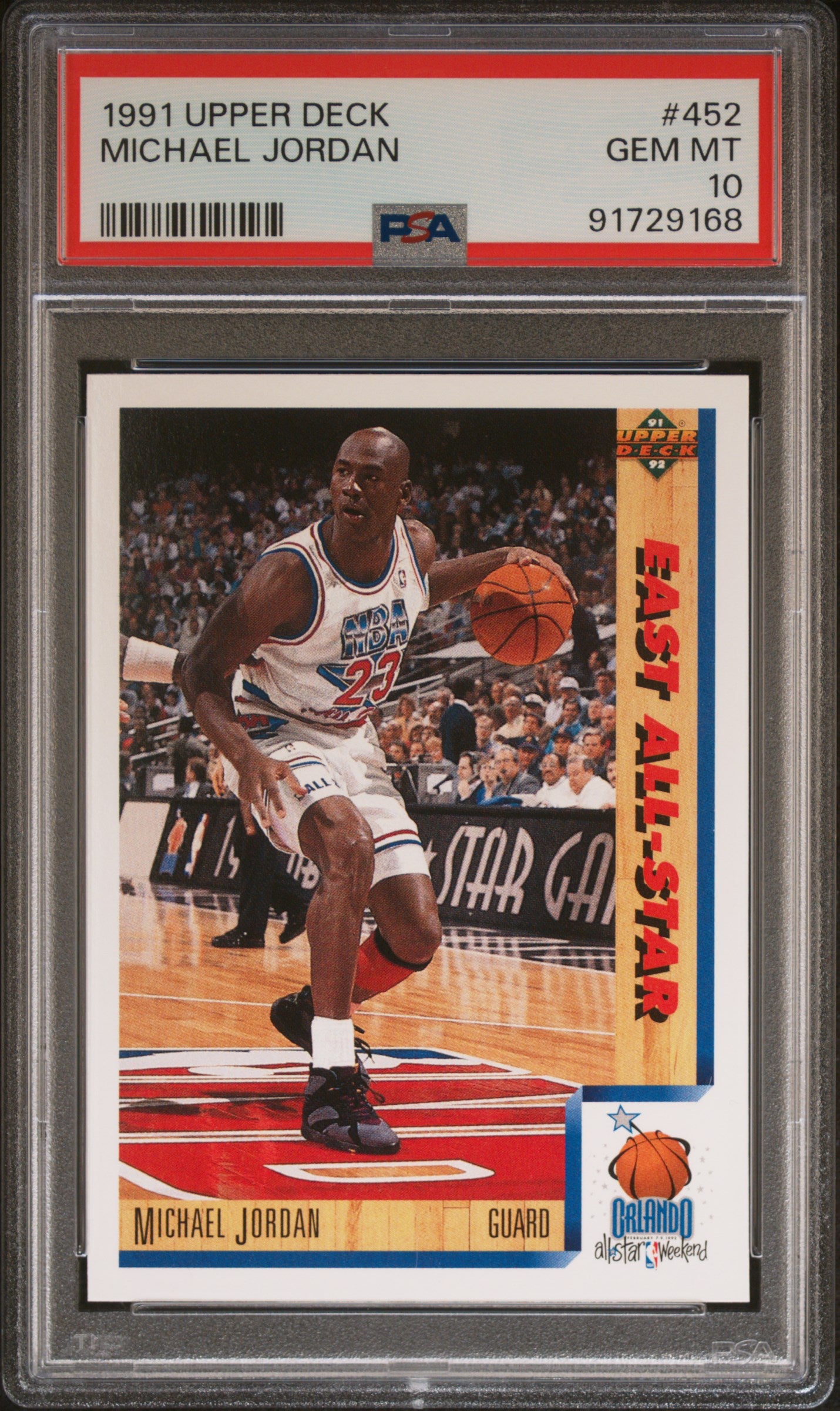 Michael Jordan 1991 Upper Deck #452 PSA 10 Gem Mint