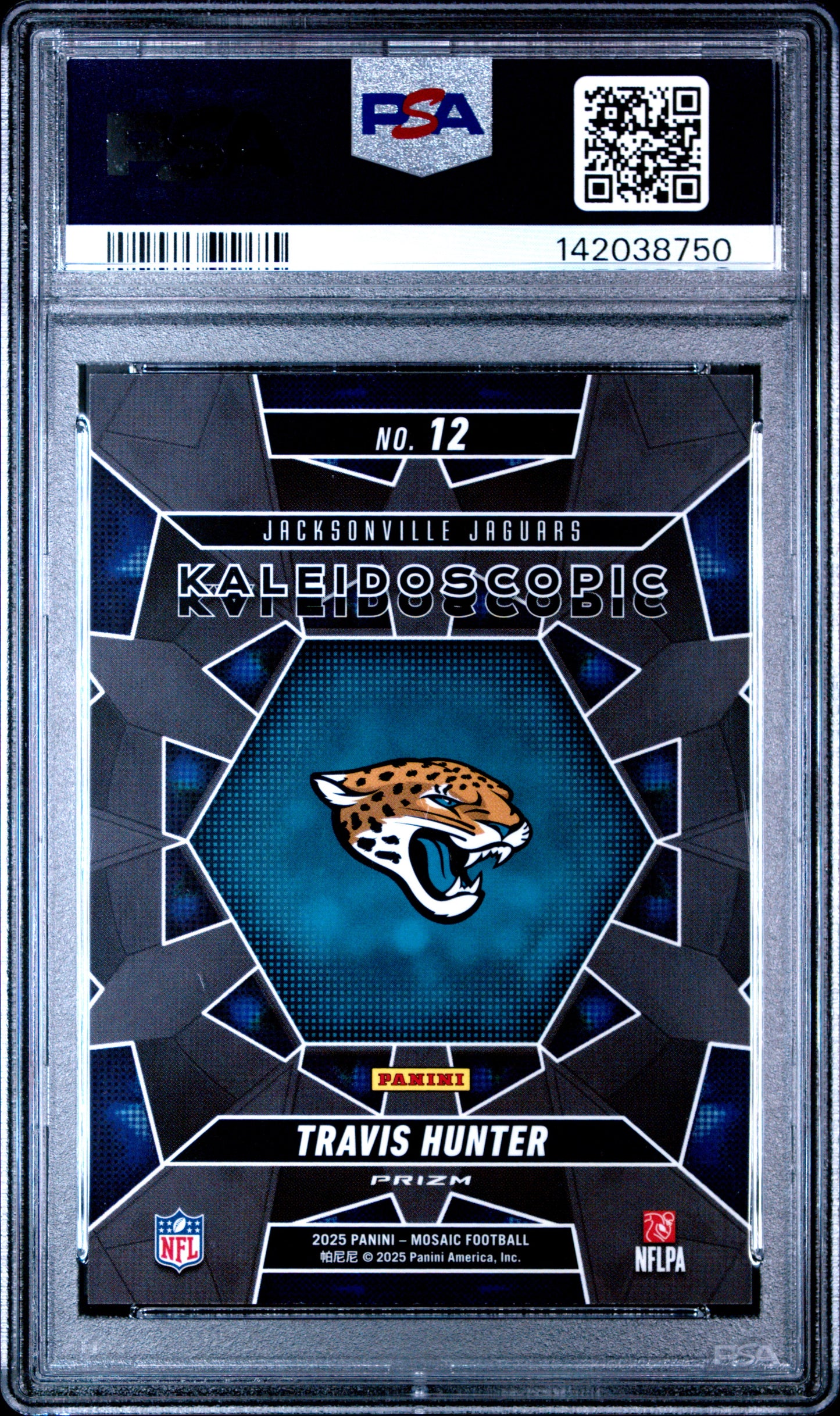Travis Hunter 2025 Mosaic Kaleidoscopic #12 PSA 10 Gem Mint