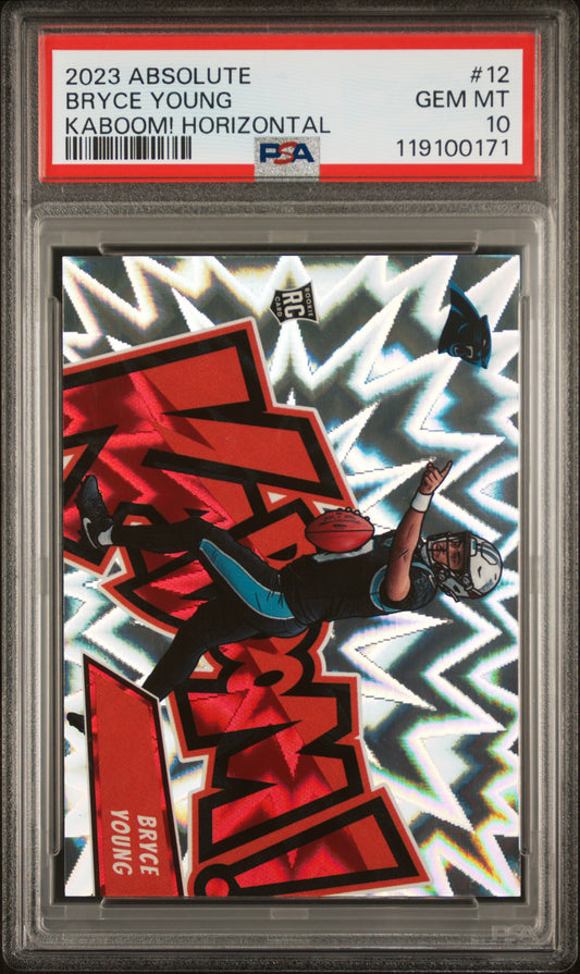 Bryce Young 2024 Panini Absolute Kaboom Rookie PSA 10 Gem Mint