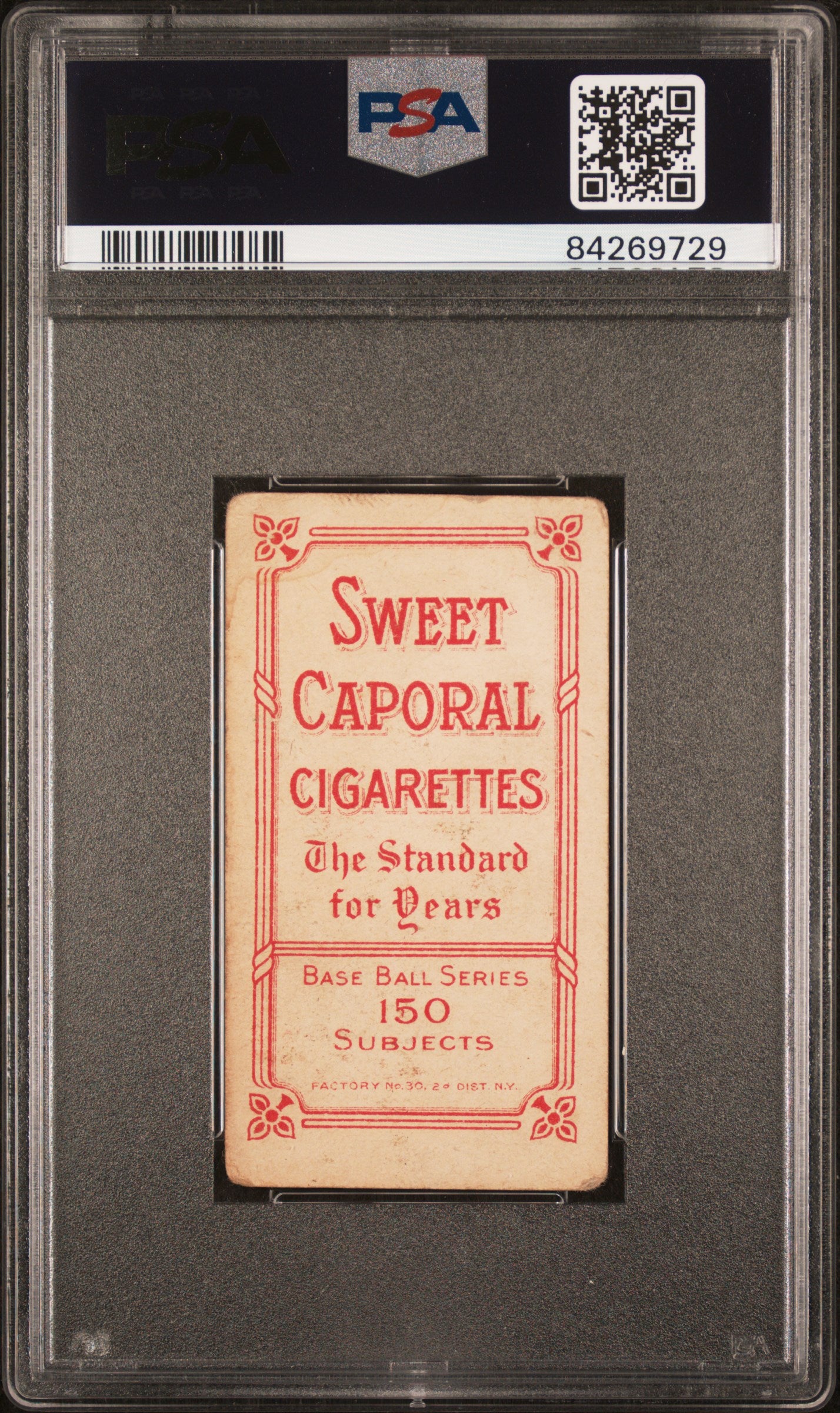 Ed Karger 1909-11 T206 Sweet Caporal 150/30 PSA 2 Good