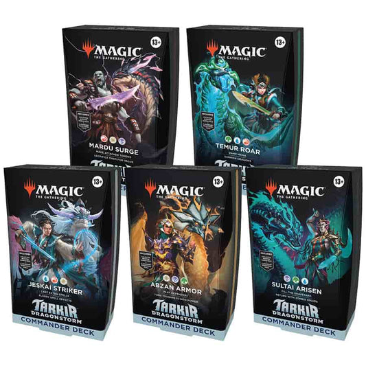 Magic The Gathering Tarkir: Dragonstorm Commander Decks - 5 Deck Set