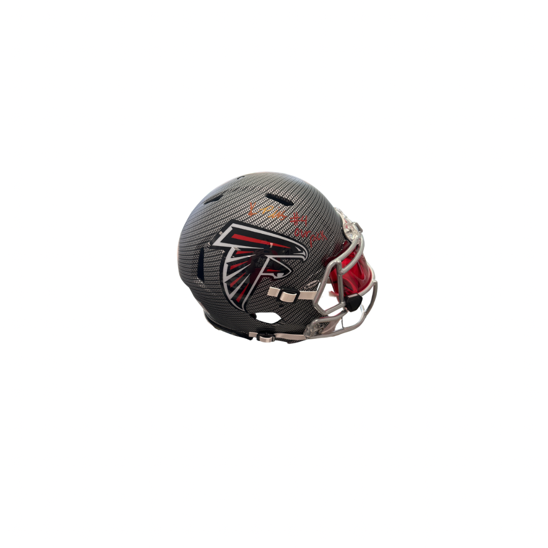 Kyle Pitts Signed Authentic Hydro Riddell Helmet w/ Visor Beckett Authentication