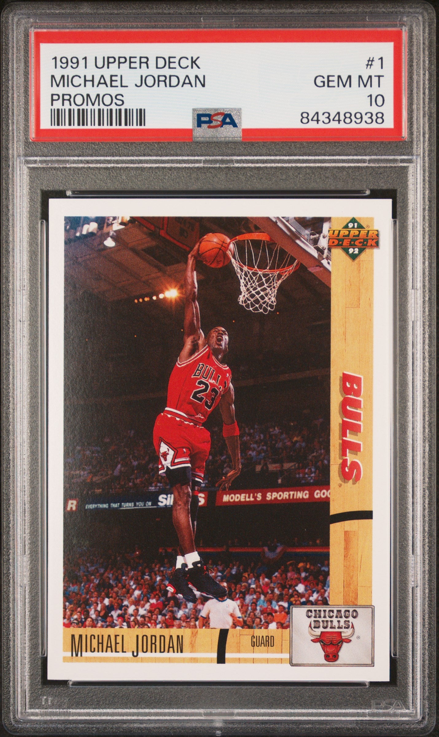 Michael Jordan 1991 Upper Deck Promos #1 PSA 10 Gem Mint