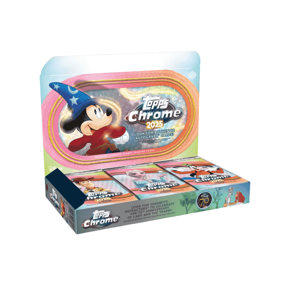 2025 Topps Chrome Disney Hobby Box - 12 Box Case
