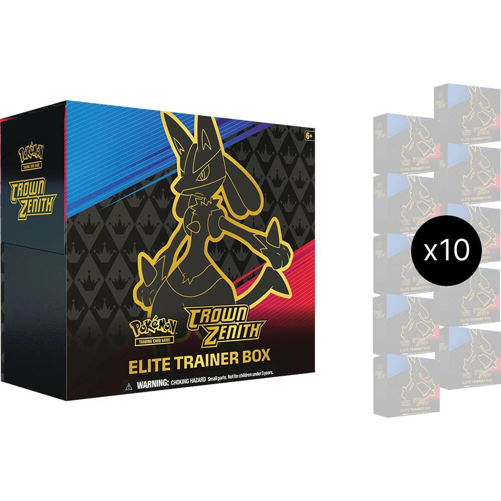 Pokemon Crown Zenith Elite Trainer 10 Box Case
