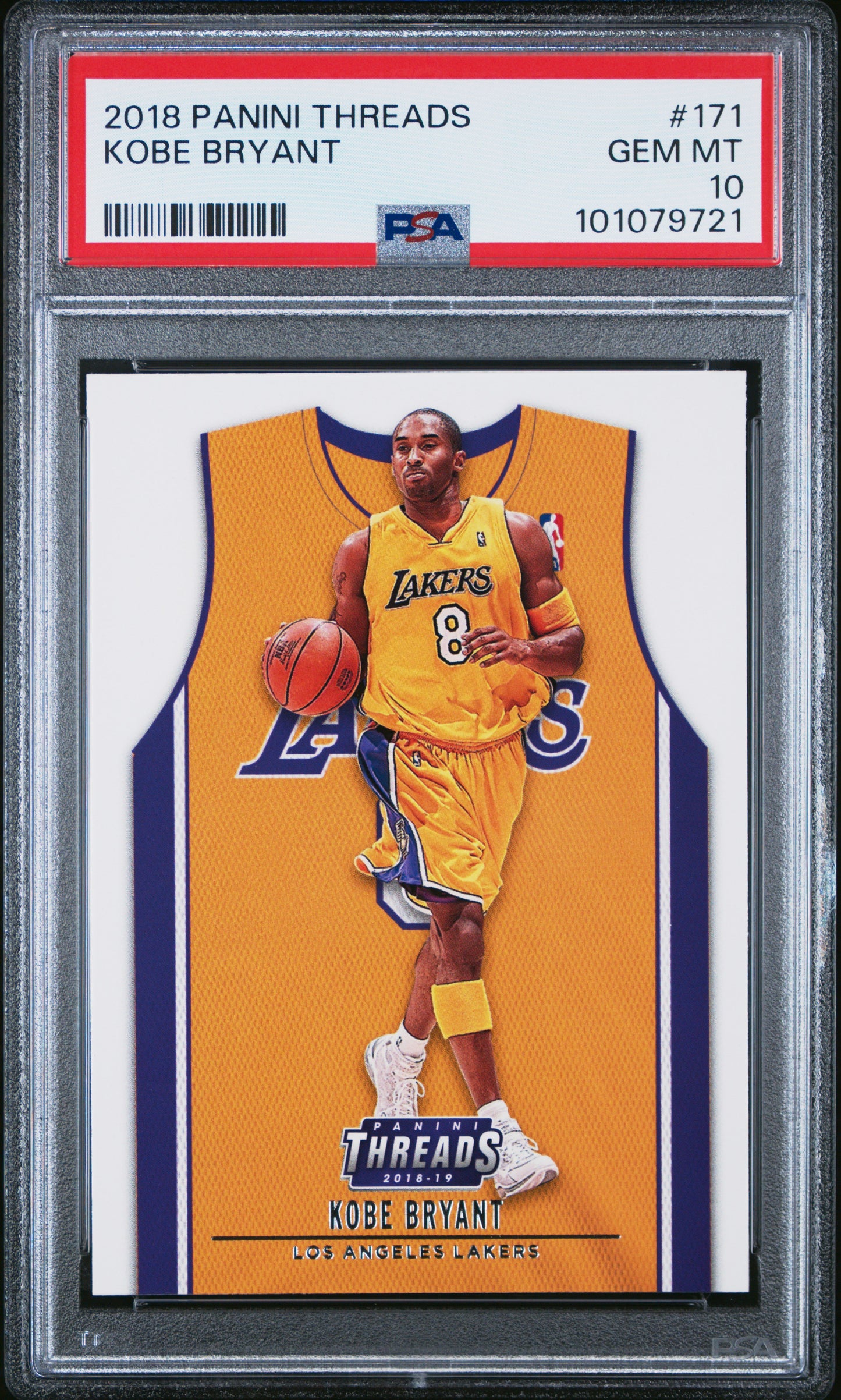 Kobe Bryant 2018 Panini Threads #171 PSA 10 Gem Mint 9721