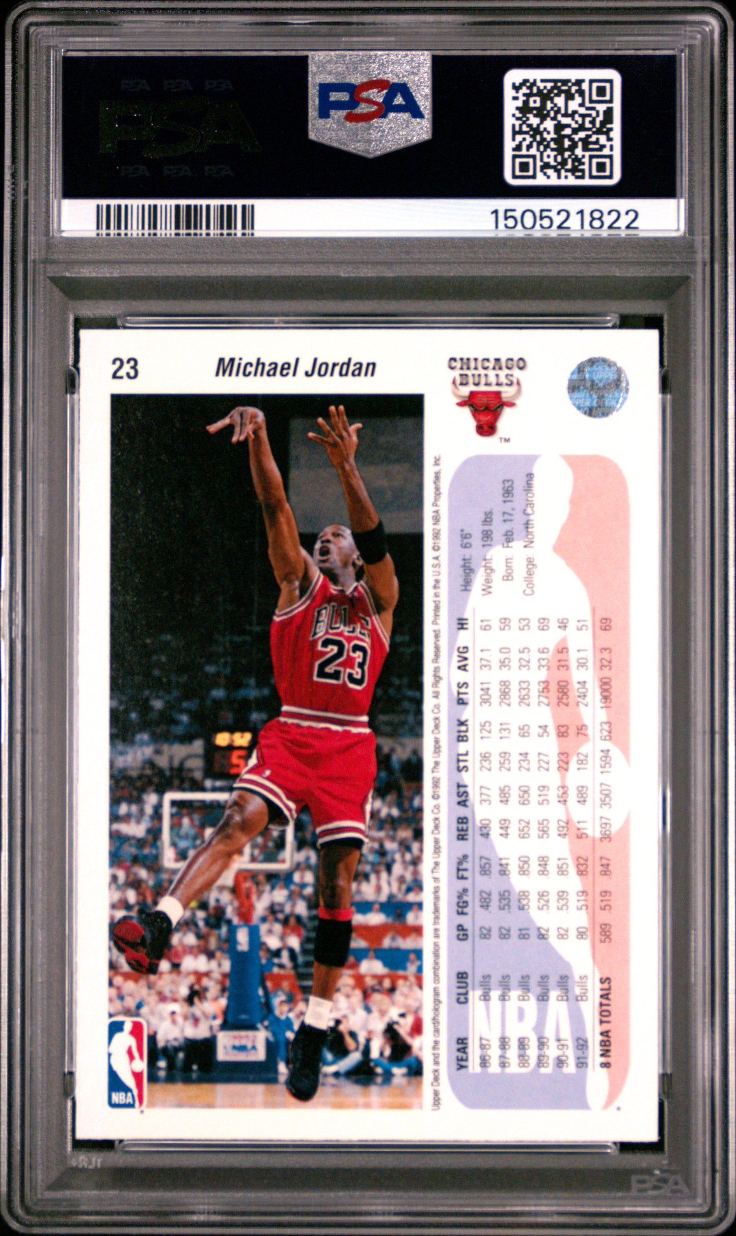 Michael Jordan 1992 Upper Deck #23 PSA 10 Gem Mint 1822