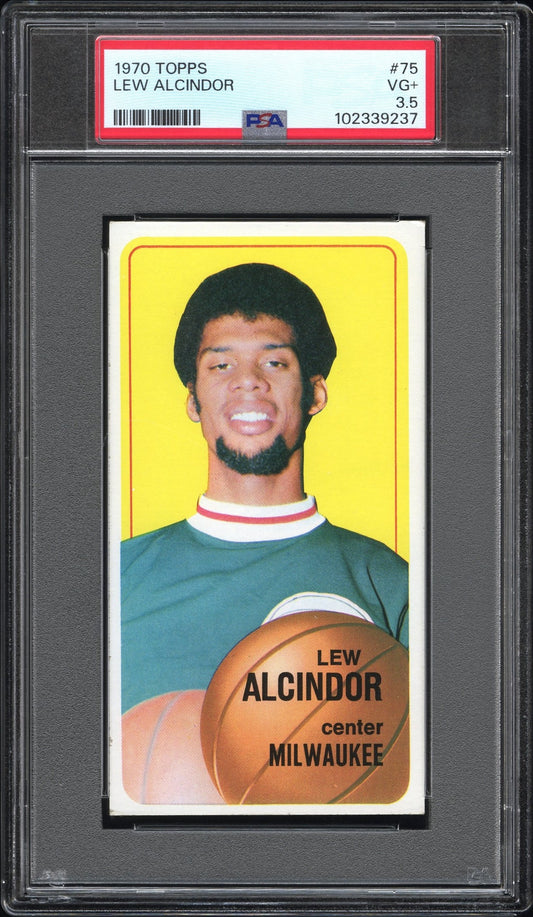 Lew Alcindor 1970 Topps #75 PSA 3.5 VG+ 9237