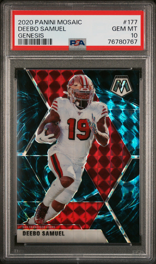 Deebo Samuel 2020 Panini Mosiac #177 Genesis PSA 10 Gem Mint